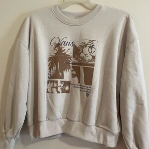 Vans Off-White Graphic Crewneck Sweater